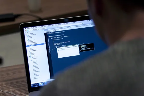 Software development on a laptop