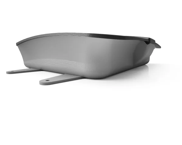 Enclosure design, side view